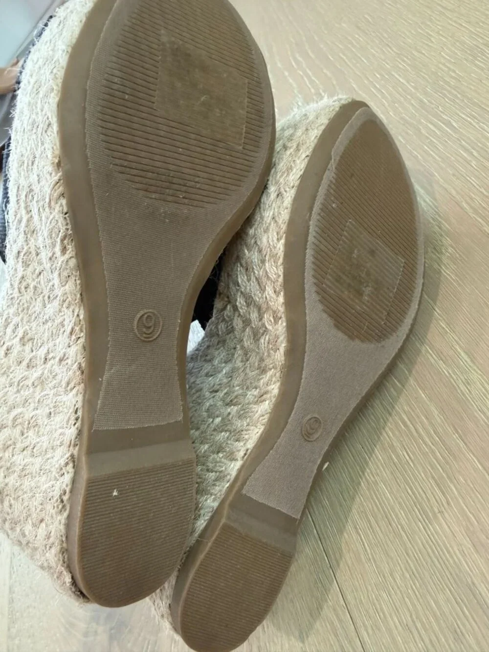 Lulus Esme Black Lace-Up Espadrille Wedges. size 9